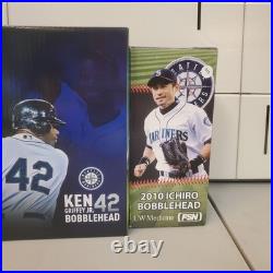Seattle Mariners Baseball bobblehead lot Edgar Martinez, Ichiro, Ken Griffey Jr