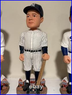 Set Of 4 Cooperstown Collection Babe Ruth Bobbleheads