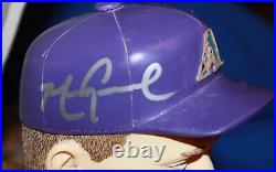 Set of (5) 2001 Signed AZ Diamondbacks Purple SGA Bobbleheads Auto Rare Bobbles