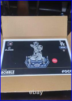 Shohei Ohtani LA Dodgers 50/50 Platinum Dual Spinning Bobblehead FOCO NEW #150