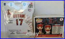 Shohei Ohtani MLB Imports Dragon #71 Action Figure & Funko Pop 2-Pack Red Jersey
