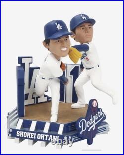 Shohei Ohtani Roki Sasaki 8 Inch Bobblehead LA DODGERS NIB FOCO Limited Edit