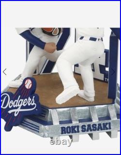 Shohei Ohtani Roki Sasaki 8 Inch Bobblehead LA DODGERS NIB FOCO Limited Edit