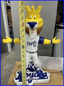 Sluggerrr Kansas City Royals Mascot Bobblehead 18 Inches Tall. Slugger Sluggerr