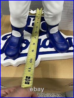 Sluggerrr Kansas City Royals Mascot Bobblehead 18 Inches Tall. Slugger Sluggerr