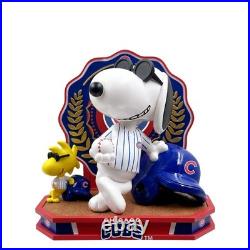 Snoopy & Woodstock Chicago Cubs Joe Cool Peanuts Dual Bobblehead MLB Baseball