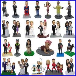 Sports football or baseball custom bobblehead birthday cake topper soccer statue