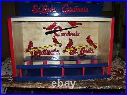 St. Louis Cardinals Bobble Head Display Case with 3 logos shipped dis-assembled