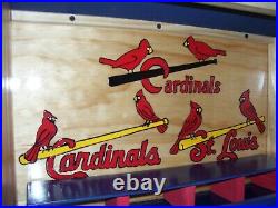 St. Louis Cardinals Bobble Head Display Case with 3 logos shipped dis-assembled
