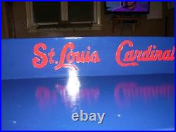 St. Louis Cardinals Bobble Head Display Case with 3 logos shipped dis-assembled