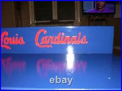 St. Louis Cardinals Bobble Head Display Case with 3 logos shipped dis-assembled