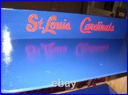 St. Louis Cardinals Bobble Head Display Case with 3 logos shipped dis-assembled