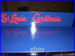 St. Louis Cardinals Bobble Head Display Case with 3 logos shipped dis-assembled