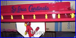 St. Louis Cardinals Bobble heads Display shelf Angry Bird 8 x 28 in. With Rail