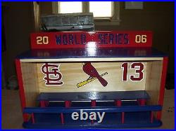 St. Louis Cardinals Bobble heads display case WS 2006 shipped dis-assembled