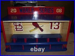 St. Louis Cardinals Bobble heads display case WS 2006 shipped dis-assembled