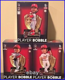 St Louis Cardinals Gold Glove Bobblehead Set FOCO /100 Ozzie Smith Wong O'Neill