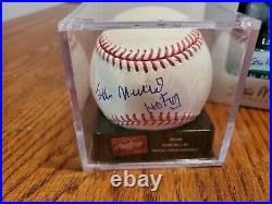 Stan Musial Lot Signed Baseball/bobblehead/tribute Baseball Stm Certified