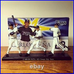 Tampa Bay Rays Carlos Pena Season Ticket Holder Figurine Set Sga Non Bobble Head
