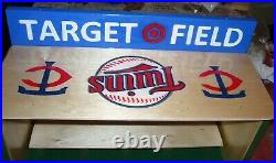 Target Field Minnesota Twins Bobble Head Display Case Roof logos & felt floor