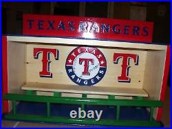 Texas Rangers Bobble Heads Display Case T logos shipped dis-assembled