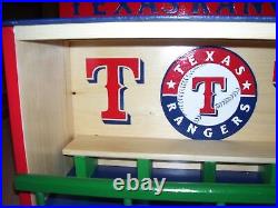 Texas Rangers Bobble Heads Display Case T logos shipped dis-assembled