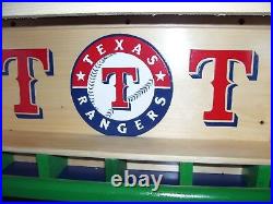 Texas Rangers Bobble Heads Display Case T logos shipped dis-assembled