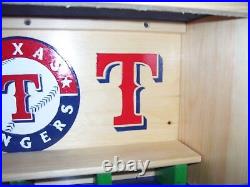 Texas Rangers Bobble Heads Display Case T logos shipped dis-assembled