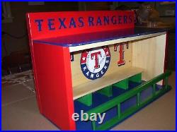 Texas Rangers Bobble Heads Display Case T logos shipped dis-assembled