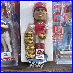 Texas Rangers Bobbleheads Ivan Rodriquez Roughed Odor Colby Lewis Jeff Banister