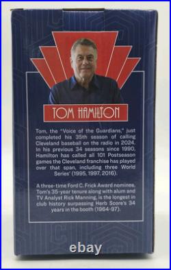 Tom Hamilton Bobblehead Cleveland Guardians New In Box 2024 TALKING With Voice