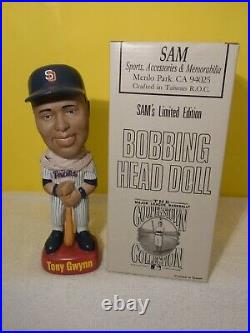 Tony Gwynn RARE white pinstripe SAM Bobblehead MINT NIB