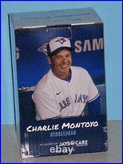 Toronto Blue Jays SIGNED CHARLIE MONTOYO BOBBLEHEAD New 2020 manager rare NIB