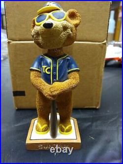 Traverse City Beach Bums Suntan Mascot Bobble head Frontier League Baseball Bear