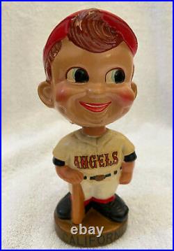 VINTAGE 1960s MLB CALIFORNIA ANGELS BASEBALL BOBBLEHEAD NODDER BOBBLE HEAD