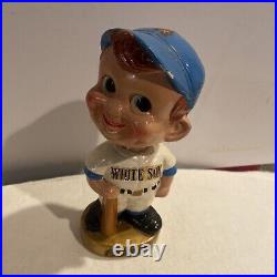 VINTAGE 1960s MLB CHICAGO WHITE SOX BASEBALL BOBBLEHEAD NODDER BOBBLE HEAD