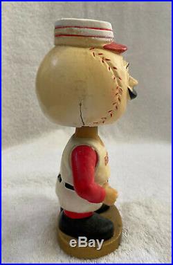 VINTAGE 1960s MLB CINCINNATI REDS BASEBALL BOBBLEHEAD NODDER BOBBLE HEAD