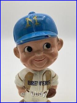 VINTAGE 1970s MLB Milwaukee Brewers Baseball Bobblehead Nodder