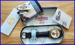 VINTAGE 1994 CLEVELAND INDIANS FOSSIL WATCH 1948 LIMITED EDITION Complete Issue