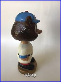 VINTAGE CHICAGO CUBS CUBBY BEAR MASCOT BOBBLEHEAD NODDER 1960's NICE EXAMPLE