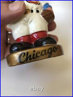 VINTAGE CHICAGO CUBS CUBBY BEAR MASCOT BOBBLEHEAD NODDER 1960's NICE EXAMPLE