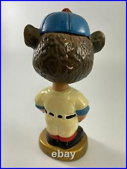 VINTAGE MLB CHICAGO CUBS CUBBY BEAR MASCOT BOBBLEHEAD NODDER 1960's