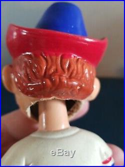 VTG 1972 texas rangers baseball guy & cowboy hat nodder bobblehead doll japan