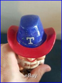 VTG 1972 texas rangers baseball guy & cowboy hat nodder bobblehead doll japan