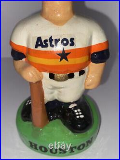 VTG 1980's Houston Astros MLB Baseball Sports Nodder Bobble Head 7.5 x 3.25