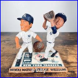 VTG Yankees Dual Bobblehead Hideki Matsui Bernie Williams Legends Of The Field