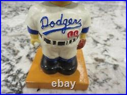 Vintage 1960-61 Los Angeles Dodgers Square Wood Base Bobblehead Nodder Japan