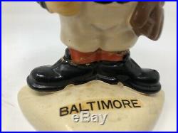 Vintage 1960 Baltimore Orioles Baseball Japan Nodder Bobblehead White Base TOUGH