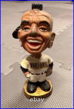 Vintage 1960's ATLANTA BRAVES JAPAN NODDER BOBBLHEAD Sports Specialties