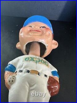 Vintage 1960's Montreal Expos Gold Base Bobblehead Great Condition Rare